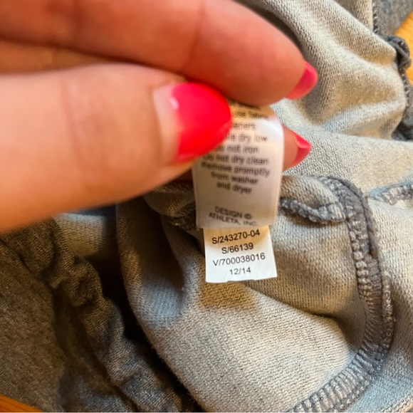 Athleta Sentry Tie pullover in dark gray size XXS - Picture 5 of 6